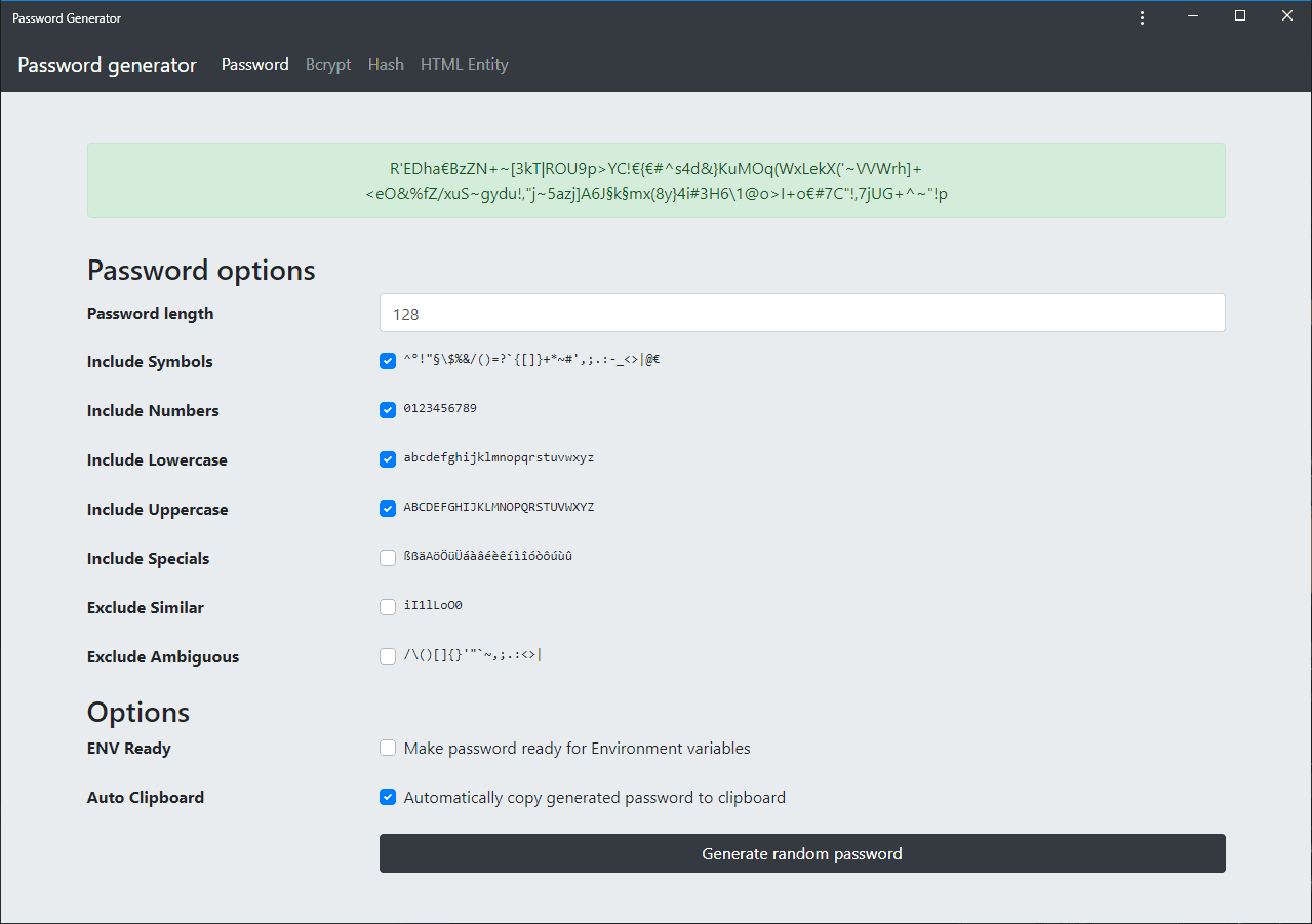 Password Generator and Tools